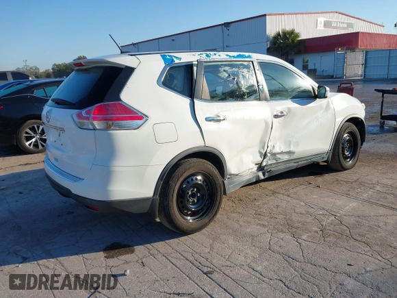 2015 Nissan Rogue S with VIN KNMAT2MT1FP573145, listed as a IAAI auction lot 41473374 with 19,395 mi miles. Bid and sale history available at carsss.com. Image 4.