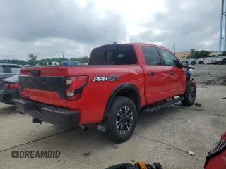2024 Nissan Titan Pro-4X with VIN 1N6AA1ED8RN118197, listed as a Copart auction lot 64471595 with 3,576 mi miles and Salvage title. Bid and sale history available at DreamBid. Image 3.