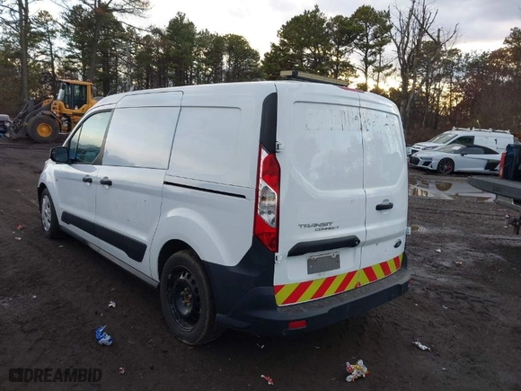 2021 Ford Transit Connect Van XL with VIN NM0LS7E7XM1483287, listed as a IAAI auction lot 41081795 with 124,101 mi miles. Bid and sale history available at carsss.com. Image 3.