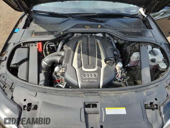 2013 Audi A8 4.0L with VIN WAUR2AFD2DN028826, listed as a Copart auction lot 64756025 with 107,761 mi miles and Salvage title. Bid and sale history available at DreamBid. Image 11.