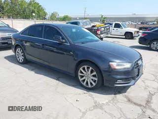 2014 Audi A4 Premium with VIN WAUBFAFL4EA083512, listed as a IAAI auction lot 42162290 with 192,786 mi miles. Bid and sale history available at carsss.com. Image 1.