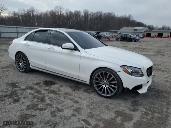 2015 Mercedes-Benz C-Class C 300 with VIN 55SWF4JB5FU081327, listed as a Copart auction lot 46838985 with 151,677 mi miles and Clean Title. Bid and sale history available at carsss.com. Image 4.