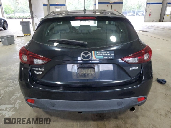 2015 Mazda 3 i Touring with VIN 3MZBM1L79FM209221, listed as a Copart auction lot 53298555 with 96,172 mi miles and Salvage Title. Bid and sale history available at carsss.com. Image 6.