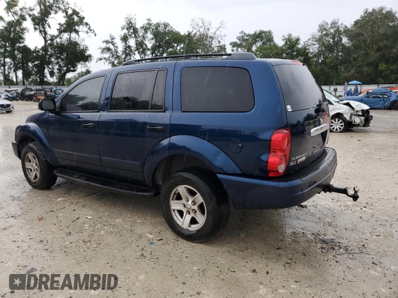 2005 Dodge Durango SLT with VIN 1D4HD48D35F513787, listed as a Copart auction lot 65563335 with 276,897 mi miles and Salvage title. Bid and sale history available at DreamBid. Image 2.