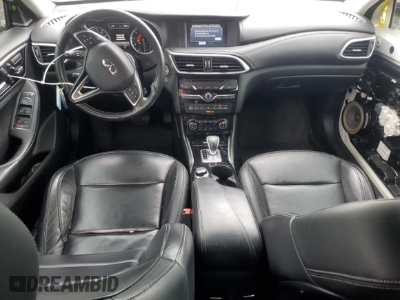 2017 Infiniti QX30 Premium with VIN SJKCH5CRXHA034396, listed as a Copart auction lot 57296345 with 69,381 mi miles and Salvage title. Bid and sale history available at DreamBid. Image 8.