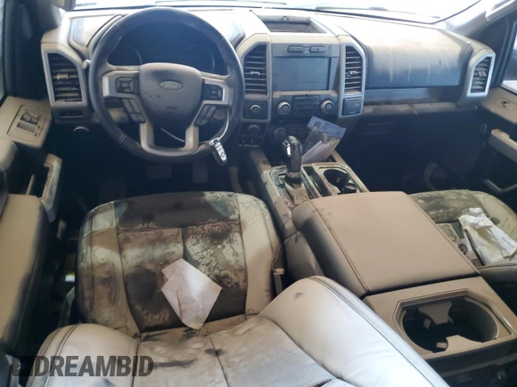 2018 Ford F-150 XL with VIN 1FTEW1EG4JFB07549, listed as a Copart auction lot 46408775 with 0 mi miles and Salvage Title. Bid and sale history available at carsss.com. Image 8.