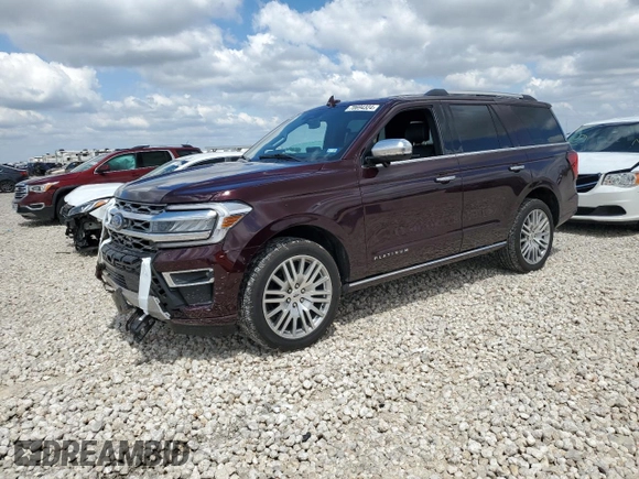 2024 Ford Expedition Platinum с VIN 1FMJU1M81REA40775, выставлен на аукционе Copart как лот 70694324 с пробегом 7 104 миль миль и Списание • Salvage title. История ставок и продаж доступна на DreamBid. Изображение 1.