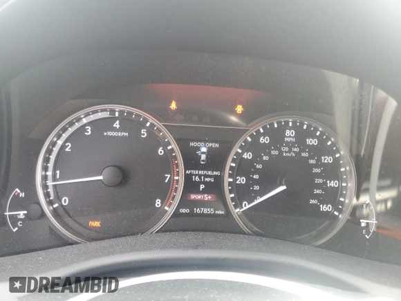 2013 Lexus GS 350 with VIN JTHBE1BLXD5025003, listed as a Copart auction lot 60819485 with 167,855 mi miles and Salvage title. Bid and sale history available at DreamBid. Image 9.