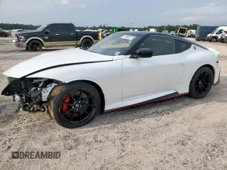 2024 Nissan Z Nismo с VIN JN1BZ4CH9RM360562, выставлен на аукционе Copart как лот 59863775 с пробегом 8 868 миль миль и Списание • Salvage title. История ставок и продаж доступна на DreamBid. Изображение 1.
