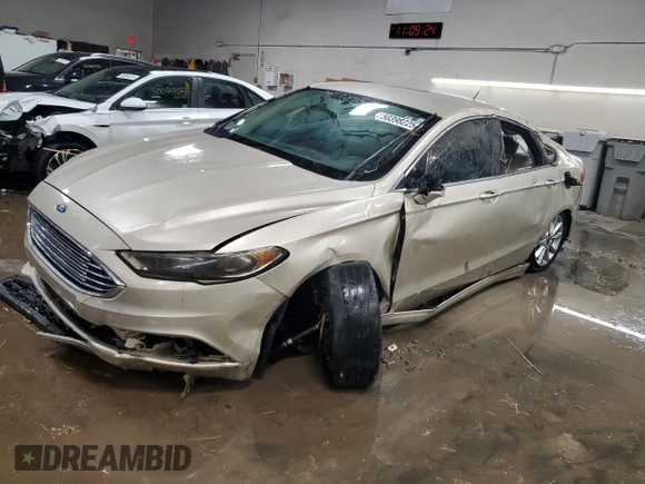 2017 Ford Fusion SE with VIN 3FA6P0HD5HR363618, listed as a Copart auction lot 50398225 with 103,257 mi miles and Salvage Title. Bid and sale history available at DreamBid. Image 1.