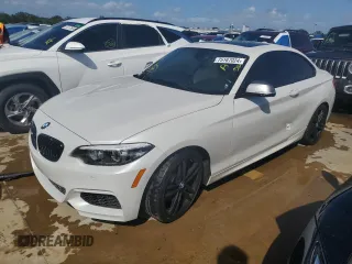 2018 BMW 2 Series M240i with VIN WBA2J5C55JVC07224, listed as a Copart auction lot 75167024 with 0 mi miles and Non Repairable. Bid and sale history available at carsss.com. Image 1.