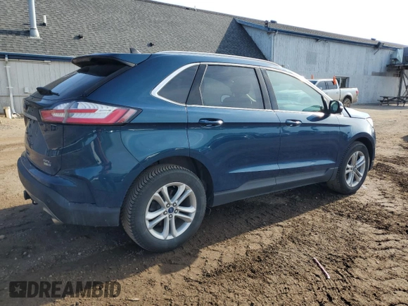 2020 Ford Edge SEL with VIN 2FMPK4J90LBB17282, listed as a Copart auction lot 58795885 with 80,583 mi miles and Salvage title. Bid and sale history available at DreamBid. Image 3.
