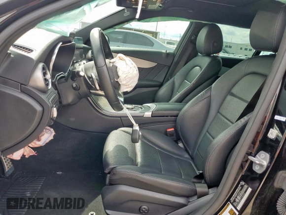 2019 Mercedes-Benz C 300 with VIN 55SWF8DB8KU298285, listed as a Copart auction lot 56227345 with 55,787 mi miles and Salvage title. Bid and sale history available at DreamBid. Image 7.