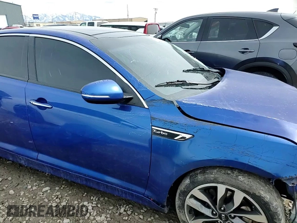2015 Kia Optima SXL Turbo with VIN 5XXGR4A66FG462018, listed as a Copart auction lot 50087995 with Not Provided miles and Salvage Title. Bid and sale history available at DreamBid. Image 10.
