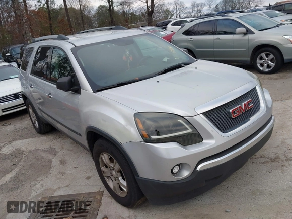 2010 GMC Acadia SL with VIN 1GKLVKED3AJ179043, listed as a IAAI auction lot 41638562 with 199,244 mi miles. Bid and sale history available at carsss.com. Image 1.