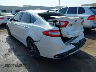 2014 Ford Fusion Titanium with VIN 3FA6P0K9XER201225, listed as a IAAI auction lot 41895572 with 108,510 mi miles. Bid and sale history available at carsss.com. Image 3.