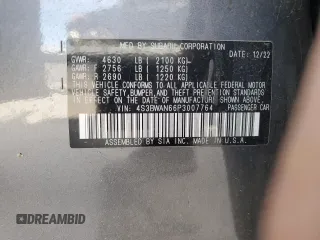 2023 Subaru Legacy Limited z VIN 4S3BWAN66P3007764, wystawiony jako Copart lot #46798235 z przebiegiem 36 073 mil mil oraz Szkoda całkowita • Salvage title. Historia ofert i sprzedaży dostępna na DreamBid. Obrazek 12.