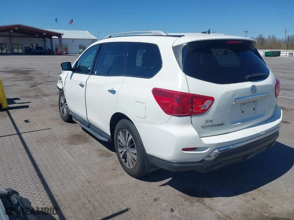 2017 Nissan Pathfinder S with VIN 5N1DR2MN0HC643429, listed as a IAAI auction lot 41699208 with 157,364 mi miles. Bid and sale history available at carsss.com. Image 3.