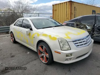 2006 Cadillac STS with VIN 1G6DC67AX60123486, listed as a Copart auction lot 48933185 with Not Provided miles and Salvage Title. Bid and sale history available at DreamBid. Image 4.