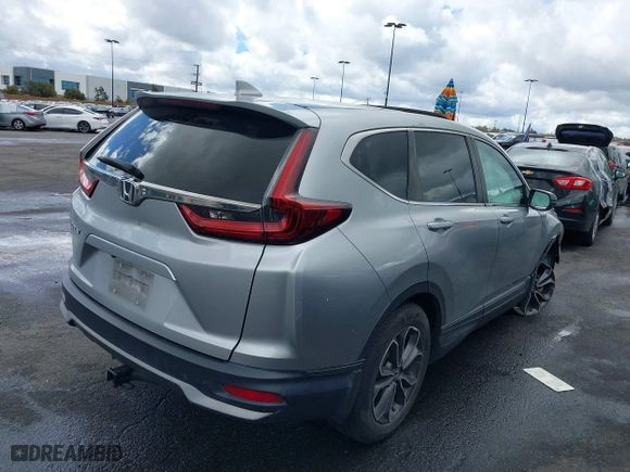 2020 Honda CR-V EX with VIN 2HKRW1H58LH423721, listed as a IAAI auction lot 41781203 with 82,453 mi miles. Bid and sale history available at carsss.com. Image 4.