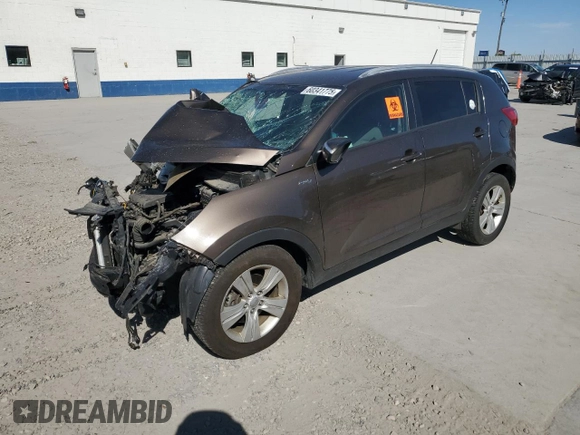 2013 Kia Sportage LX with VIN KNDPBCA23D7371824, listed as a Copart auction lot 60341775 with Not provided miles and Salvage title. Bid and sale history available at DreamBid. Image 1.