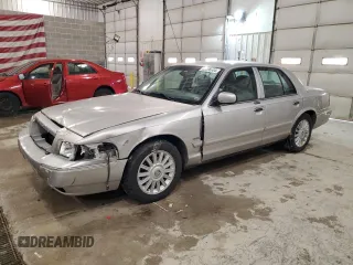 2009 Mercury Grand Marquis LS with VIN 2MEHM75VX9X635387, listed as a Copart auction lot 80208804 with 184,241 mi miles and Salvage Title. Bid and sale history available at carsss.com. Image 1.