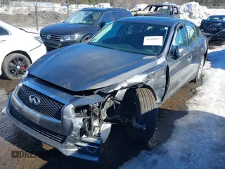 2015 Infiniti Q50 with VIN JN1BV7AR4FM407078, listed as a IAAI auction lot 41680093 with 122,666 mi miles. Bid and sale history available at carsss.com. Image 16.