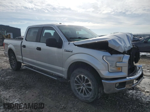 2017 Ford F-150 XL with VIN 1FTFW1EF9HKC76088, listed as a Copart auction lot 46373315 with 226,296 mi miles and Salvage Title. Bid and sale history available at carsss.com. Image 4.