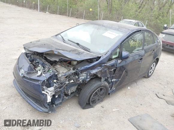 2012 Toyota Prius One with VIN JTDKN3DU0C1525647, listed as a IAAI auction lot 42051971 with 134,330 mi miles and . Bid and sale history available at DreamBid. Image 2.
