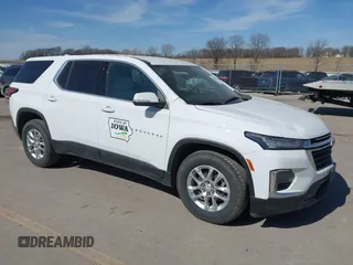 2022 Chevrolet Traverse LS with VIN 1GNEVLKWXNJ102005, listed as a IAAI auction lot 41797800 with 68,800 mi miles. Bid and sale history available at carsss.com. Image 1.