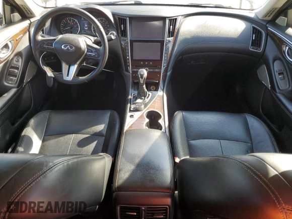 2018 Infiniti Q50 Sport with VIN JN1EV7AP4JM350319, listed as a Copart auction lot 43225935 with 97,332 mi miles and Salvage Title. Bid and sale history available at carsss.com. Image 8.