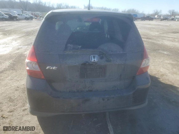2008 Honda Fit Sport with VIN JHMGD37698S057231, listed as a Copart auction lot 42829565 with 0 mi miles and Salvage Title. Bid and sale history available at carsss.com. Image 6.