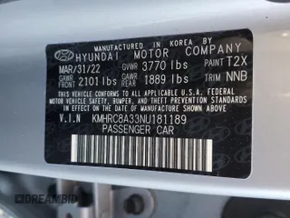 2022 Hyundai Venue SEL with VIN KMHRC8A33NU181189, listed as a Copart auction lot 49508585 with 16,024 mi miles and Salvage Title. Bid and sale history available at DreamBid. Image 13.