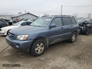 2005 Toyota Highlander with VIN JTEGD21A450112423, listed as a Copart auction lot 85761694 with NaN miles and Salvage Title. Bid and sale history available at carsss.com. Image 1.
