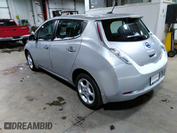 2013 Nissan LEAF SL with VIN 1N4AZ0CP5DC423640, listed as a IAAI auction lot 41582492 with 106,269 mi miles. Bid and sale history available at carsss.com. Image 3.
