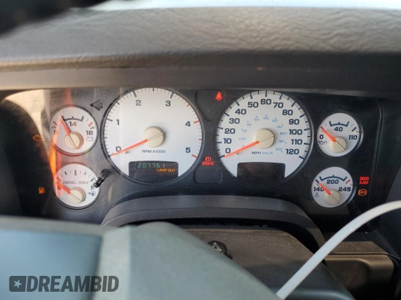 2005 Dodge Ram 2500 SLT with VIN 3D7KS28C05G754960, listed as a Copart auction lot 62032074 with 207,751 mi miles and Clean Title. Bid and sale history available at carsss.com. Image 9.