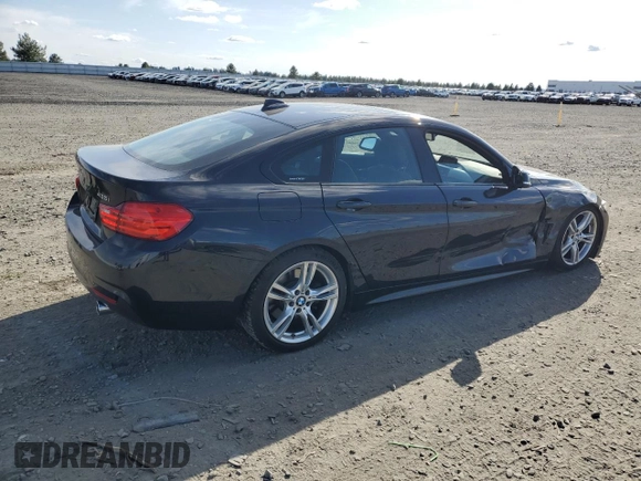 2015 BMW 4 Series 435i xDrive with VIN WBA4B3C51FGV48817, listed as a Copart auction lot 52997265 with 77,812 mi miles and Salvage Title. Bid and sale history available at DreamBid. Image 3.
