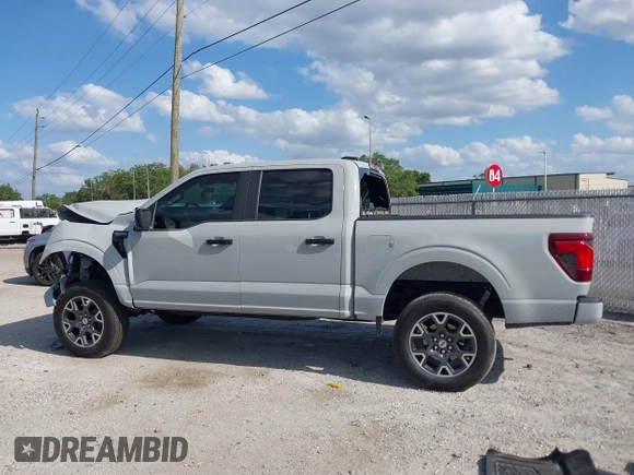 2024 Ford F-150 STX with VIN 1FTEW2KP0RKD54886, listed as a IAAI auction lot 41914547 with 8,148 mi miles and . Bid and sale history available at carsss.com. Image 15.
