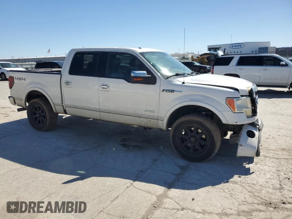 2012 Ford F-150 XL with VIN 1FTFW1ET4CFA84388, listed as a Copart auction lot 47703165 with 345,011 mi miles and Salvage Title. Bid and sale history available at carsss.com. Image 4.