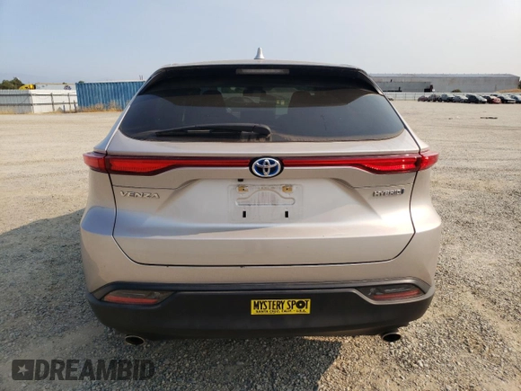 2022 Toyota Venza LE with VIN JTEAAAAH0NJ116825, listed as a Copart auction lot 65252164 with 30,098 mi miles and Salvage Title. Bid and sale history available at carsss.com. Image 6.