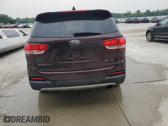 2016 Kia Sorento EX with VIN 5XYPH4A5XGG068691, listed as a Copart auction lot 60444925 with 163,390 mi miles and Salvage title. Bid and sale history available at DreamBid. Image 6.