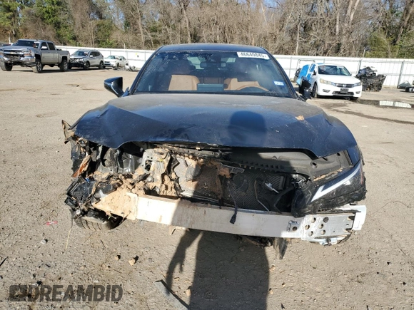 2024 Lexus IS with VIN JTHBZ1B23R5072702, listed as a Copart auction lot 46640845 with 15,412 mi miles and Salvage Title. Bid and sale history available at carsss.com. Image 5.