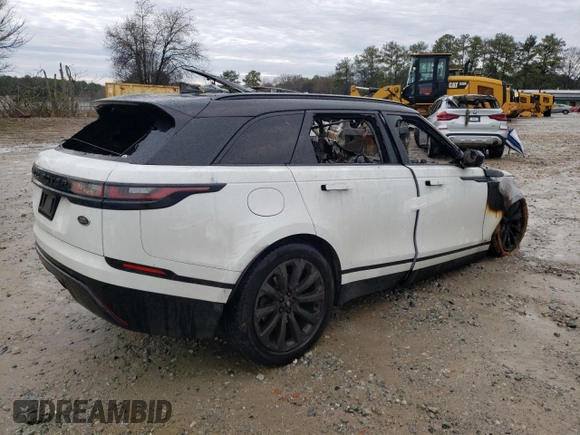 2019 Land Rover Range Rover Velar with VIN SALYL2EX7KA213674, listed as a Copart auction lot 43182815 with Not Provided miles and Non Repairable. Bid and sale history available at DreamBid. Image 3.