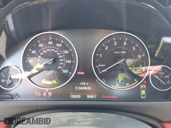 2015 BMW 4 Series 435i with VIN WBA3R1C57FK193807, listed as a IAAI auction lot 41967964 with 126,245 mi miles and . Bid and sale history available at DreamBid. Image 7.