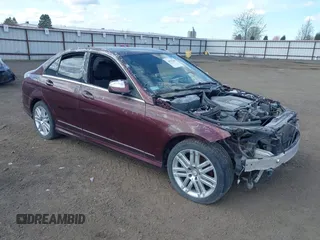 2008 Mercedes-Benz C-Class 3.0L Sport with VIN WDDGF81XX8F158481, listed as a IAAI auction lot 38995445 with 1 mi miles. Bid and sale history available at carsss.com. Image 1.