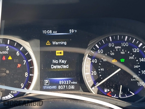 2014 Infiniti Q50 Hybrid Premium with VIN JN1AV7APXEM690577, listed as a IAAI auction lot 41493689 with 89,337 mi miles and . Bid and sale history available at DreamBid. Image 15.