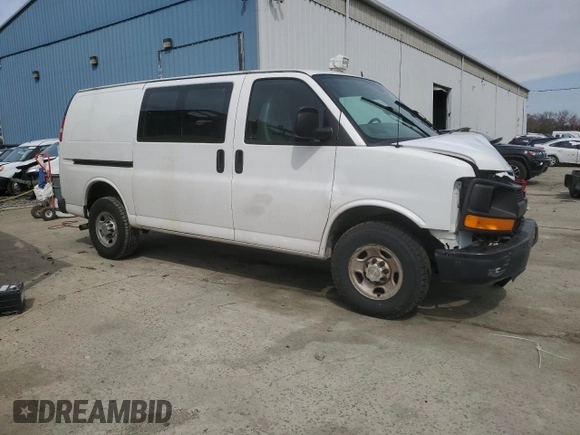 2013 Chevrolet Express Cargo with VIN 1GCZGTCA7D1177735, listed as a Copart auction lot 48693815 with 101,380 mi miles and Salvage title. Bid and sale history available at DreamBid. Image 4.