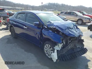 2016 Nissan Sentra S with VIN 3N1AB7AP3GY313503, listed as a IAAI auction lot 41767896 with 96,984 mi miles. Bid and sale history available at carsss.com. Image 1.