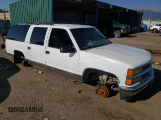 1995 Chevrolet Suburban with VIN 1GNFK16KXSJ398745, listed as a Copart auction lot 67475634 with 165,548 mi miles and Salvage Title. Bid and sale history available at carsss.com. Image 4.