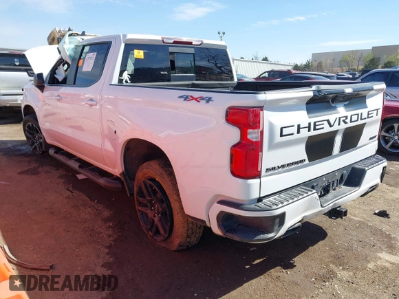 2022 Chevrolet Silverado 1500 RST with VIN 1GCUDEED1NZ551197, listed as a IAAI auction lot 41879518 with 65,042 mi miles and . Bid and sale history available at DreamBid. Image 3.